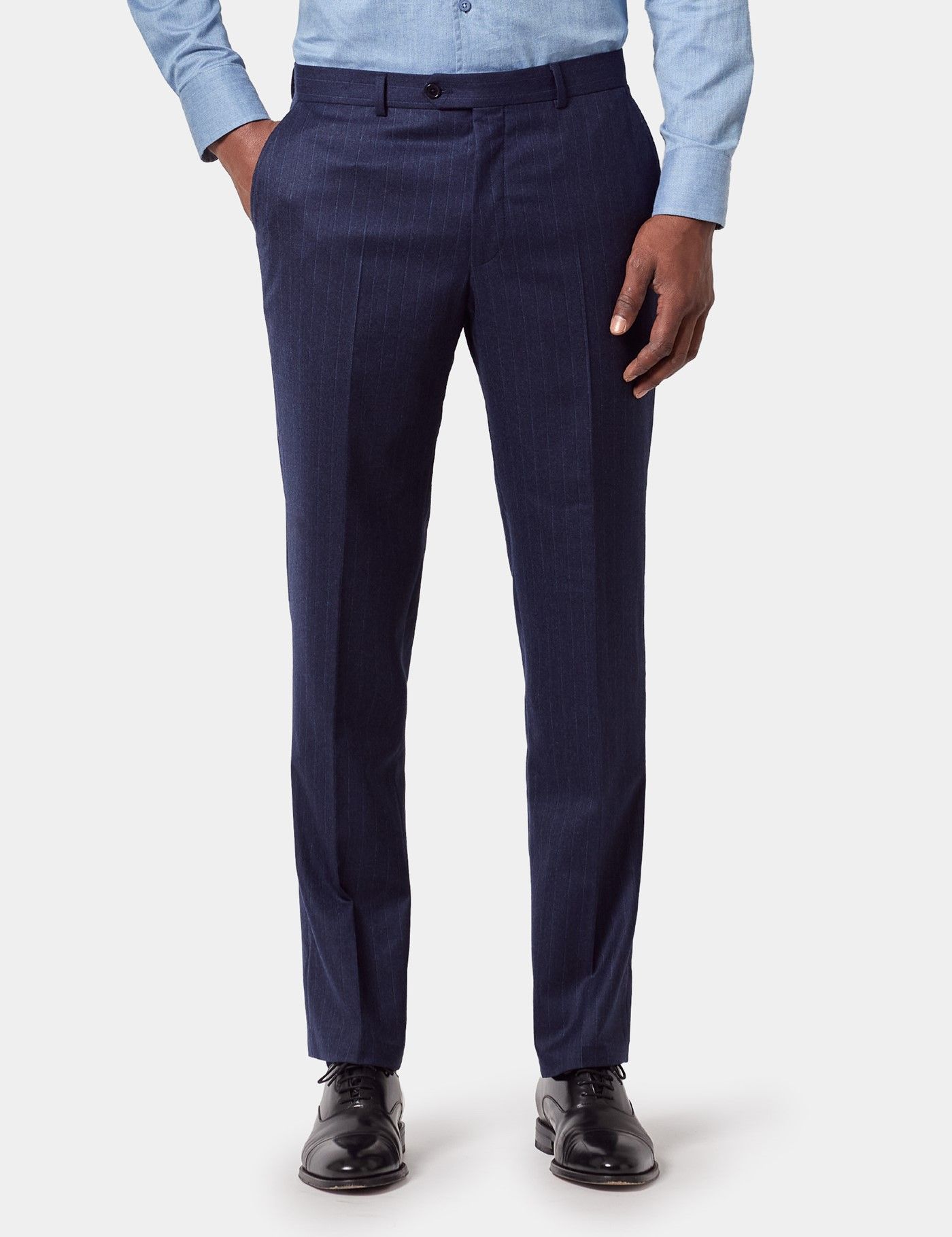 Tailored Fit Dark Blue Stripe 1913 Suit Pants