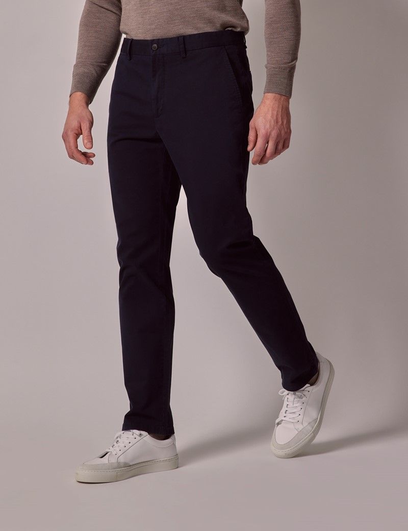 Blue Slim Fit Stretch Chinos: A Stylish Staple for Boys Closets  