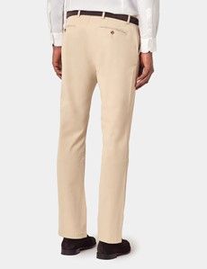 Slim Fit Beige Garment-Dyed Chinos-preview2