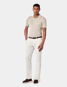Slim Fit White Chinos-preview3
