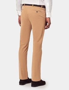 Slim Fit Tan Garment-Dyed Chinos-preview2