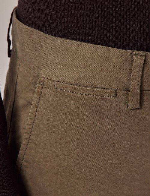 Slim Fit Dark Olive Chinos-preview