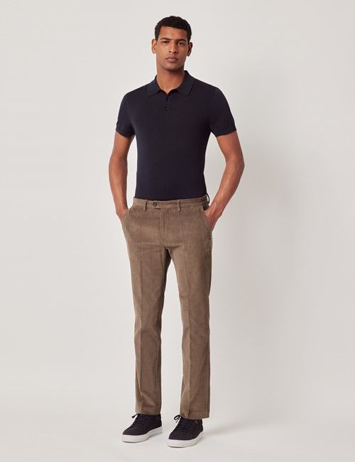 Dark Taupe Corduroy Trousers