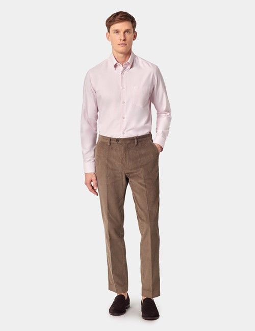 Dark Taupe Corduroy Trousers