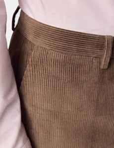 Dark Taupe Corduroy Trousers-preview2