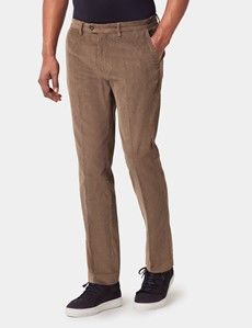 Dark Taupe Corduroy Trousers