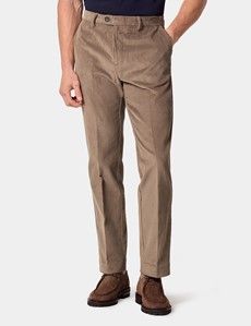 Taupe Corduroy Trousers