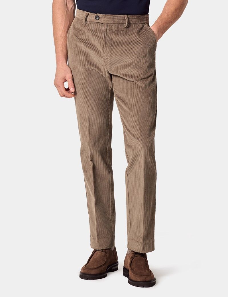 Taupe Corduroy Trousers