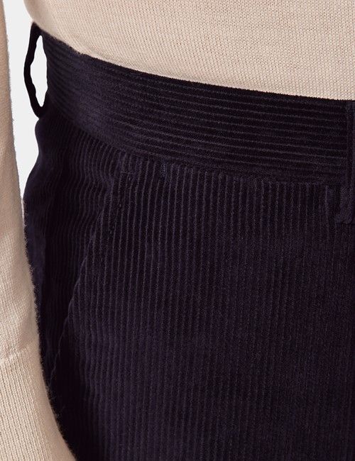 Navy Corduroy Trousers-preview