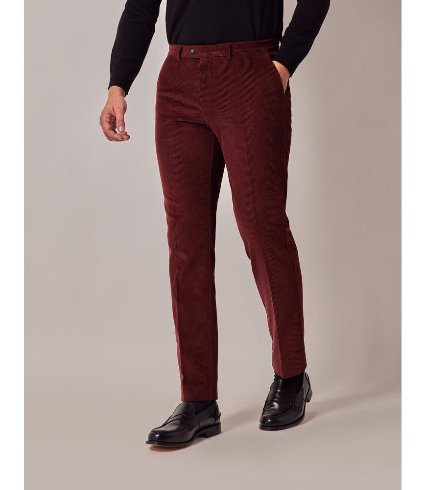 Topman Corduroy Trousers Rust Corduroy Trousers