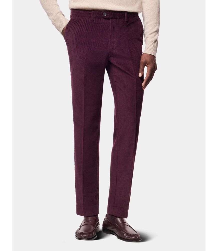mens burgundy dress slacks Men's Corduroy Pants| Hawes & Curtis Made of a luxurious sky Lace maxi dress with Color:DESERT-ROSE