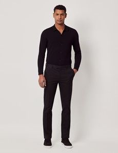 Black Slim Smart Chinos