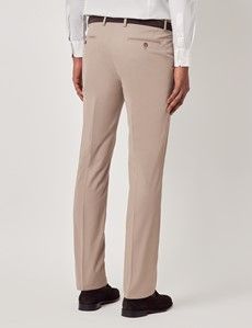 Taupe Slim Smart Chinos-preview3