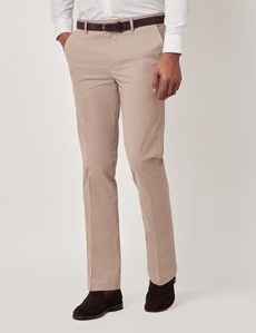 Taupe Slim Smart Chinos-preview1