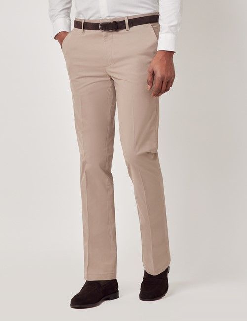 Taupe Slim Smart Chinos-preview