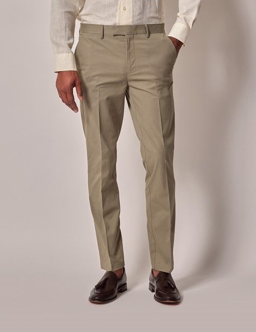Light Green Slim Smart Chinos