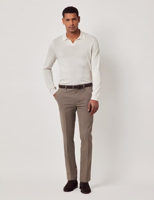 Dusty Olive Slim Smart Chinos