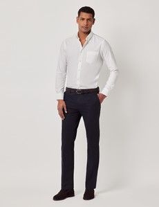 Navy Slim Smart Chinos
