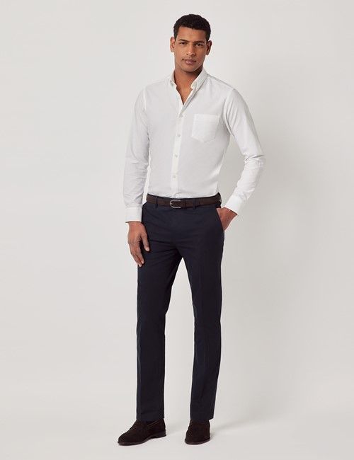 Navy Slim Smart Chinos