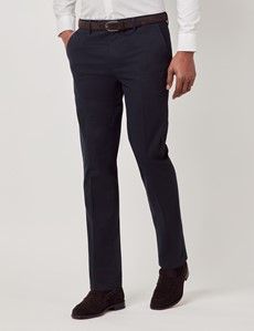 Navy Slim Smart Chinos-preview1