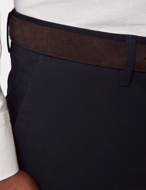 Slim Fit Navy Smart Chinos-preview