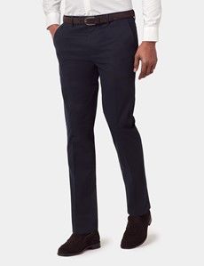 Slim Fit Navy Smart Chinos