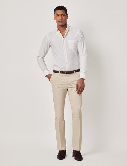 Stone Slim Smart Chinos