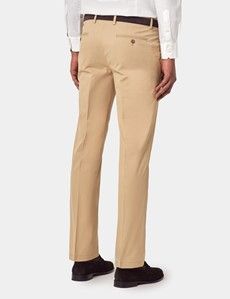 Slim Fit Sand Smart Chinos