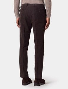 Regular Fit Dark Chocolate Moleskin Trousers