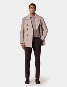 Regular Fit Dark Chocolate Moleskin Trousers