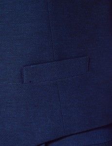 Slim Fit Royal Blue 1913 Linen Waistcoat