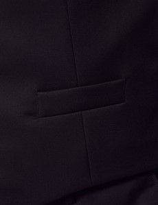 Black Twill Italian Tailored Vest - 1913 Collection-preview2