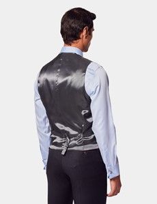Charcoal Twill Italian Tailored Vest - 1913 Collection-preview3