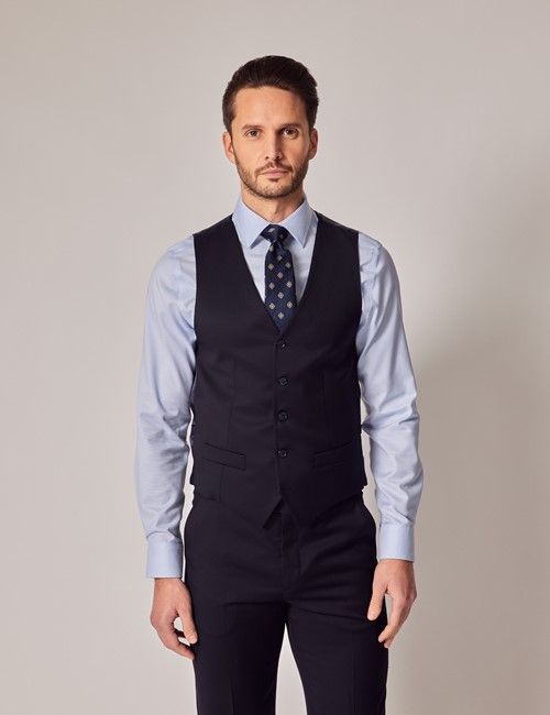 Navy Twill Italian Tailored Vest - 1913 Collection
