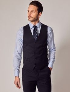 Navy Twill Italian Tailored Vest - 1913 Collection-preview4