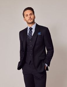 Navy Twill Italian Tailored Vest - 1913 Collection-preview5