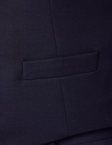 Navy Birdseye Tailored Italian Waistcoat - 1913 Collection-preview2