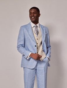 Cream Linen Tailored Italian Vest – 1913 Collection-preview4