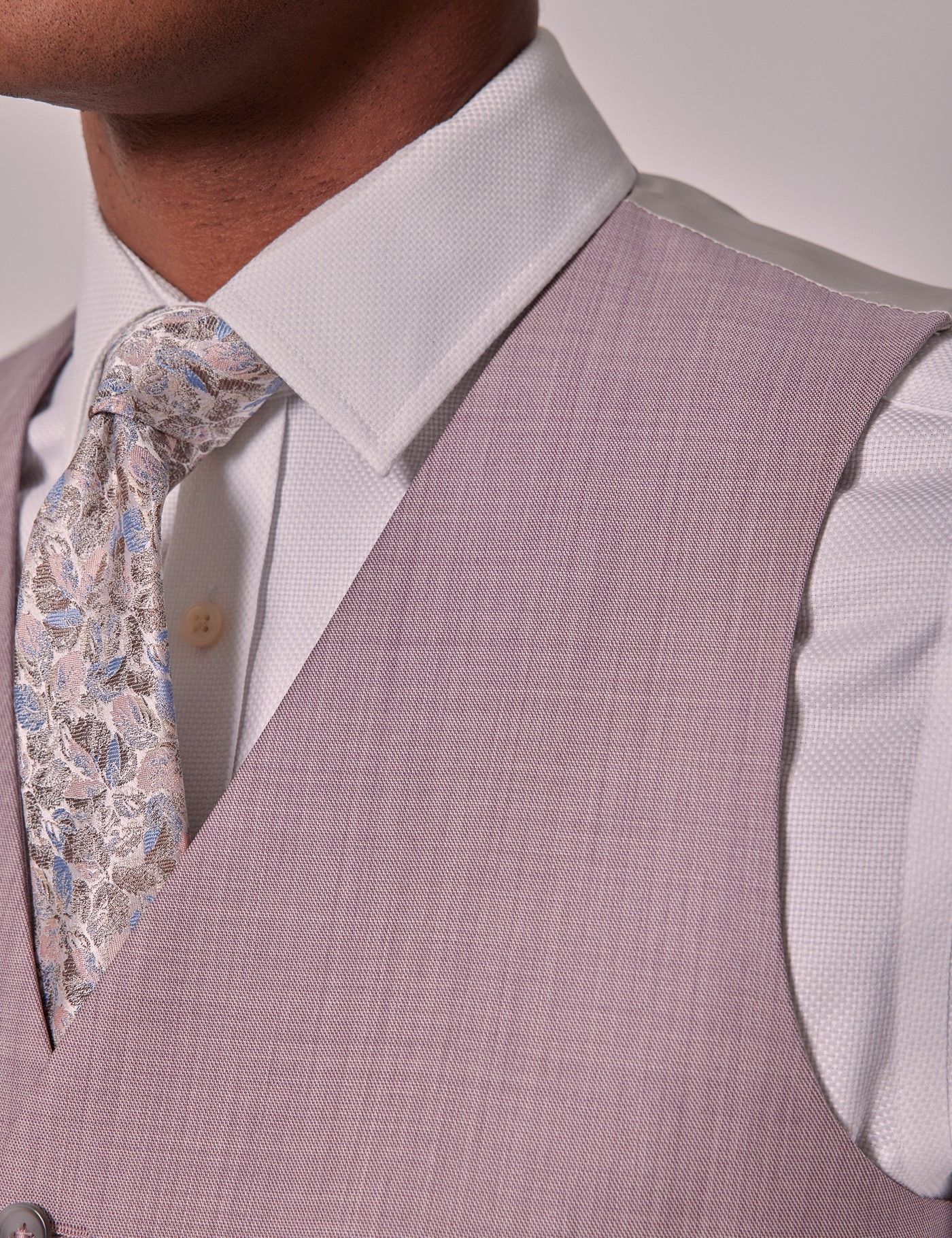 Tailored Fit Pink Sharkskin 1913 Vest-preview