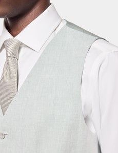Tailored Fit Light Green 1913 Suit Waistcoat