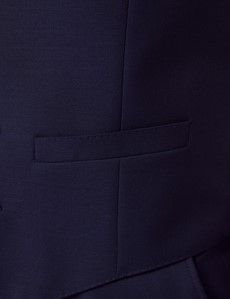 Dark Blue Twill Slim Vest-preview2