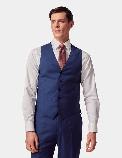 Royal Blue Twill Vest