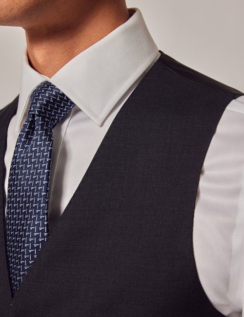 Dark Charcoal Twill Waistcoat-preview