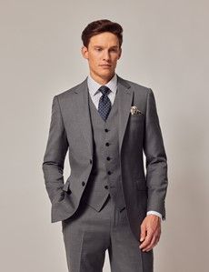 Mid Grey Twill Vest-preview4