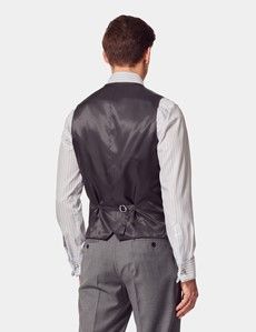 Mid Grey Twill Vest-preview3