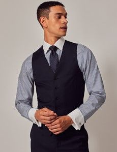 Navy Twill Vest-preview4