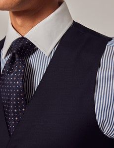 Navy Twill Vest-preview1