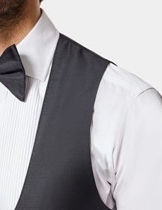 Slim Fit Black Dinner Waistcoat