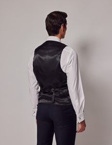 Navy Slim Dinner Vest-preview3