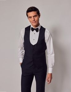 Navy Slim Dinner Vest